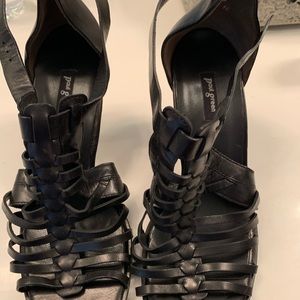 Paul Green heels black leather